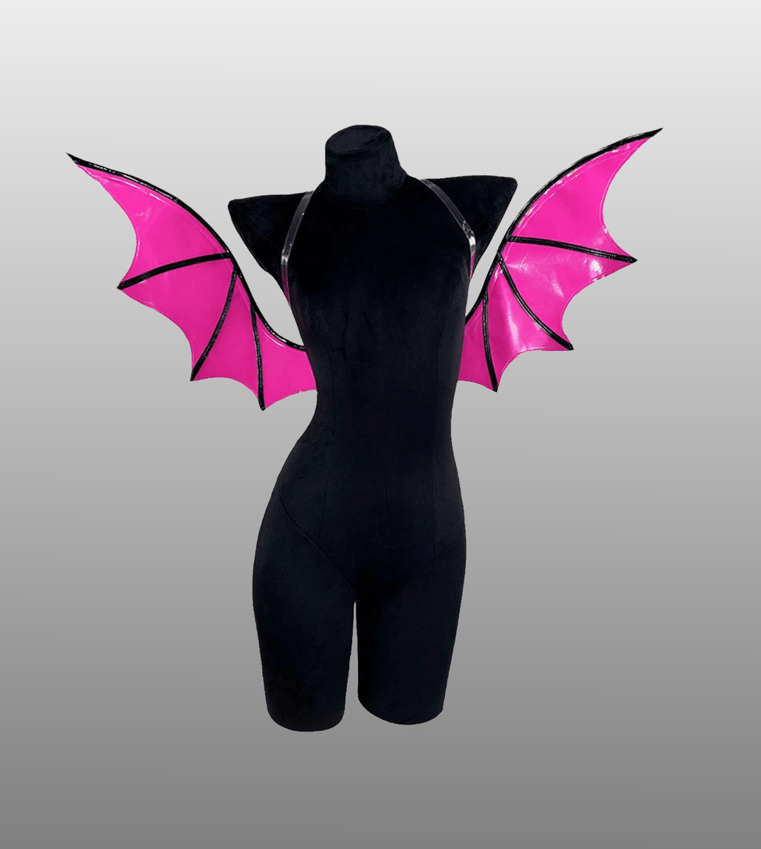 Rose red / One Size VAMPIRE BAT WINGS COSPLAY COSTUME/ WING PU LEATHER