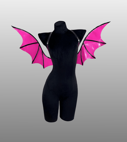 Rose red / One Size VAMPIRE BAT WINGS COSPLAY COSTUME/ WING PU LEATHER