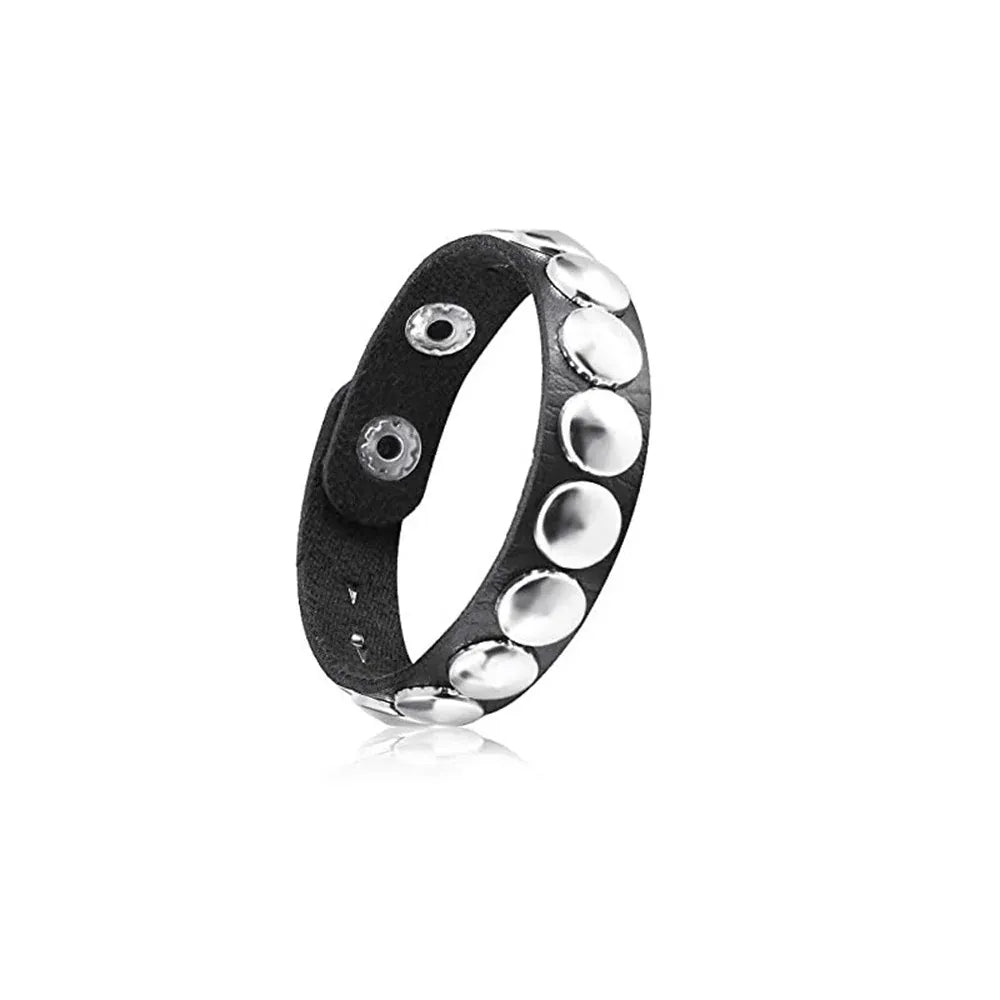 round Gothic Spike Bracelet Punk Rock Accessories