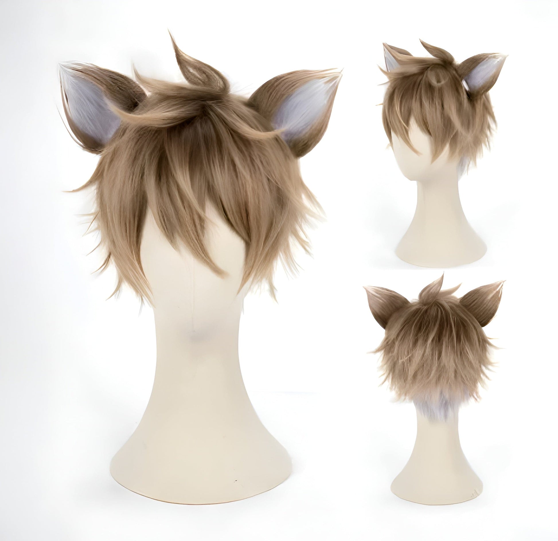 Ruggi with Ears / One Size Disney Twisted wonderland anime wigs/ Cosplay