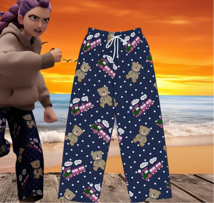 Rumi Choo Choo Pajama Pants Couple Matching Sleepwear Idol Inspired Unisex Lounge Pants Fan Gift Outfit 2026