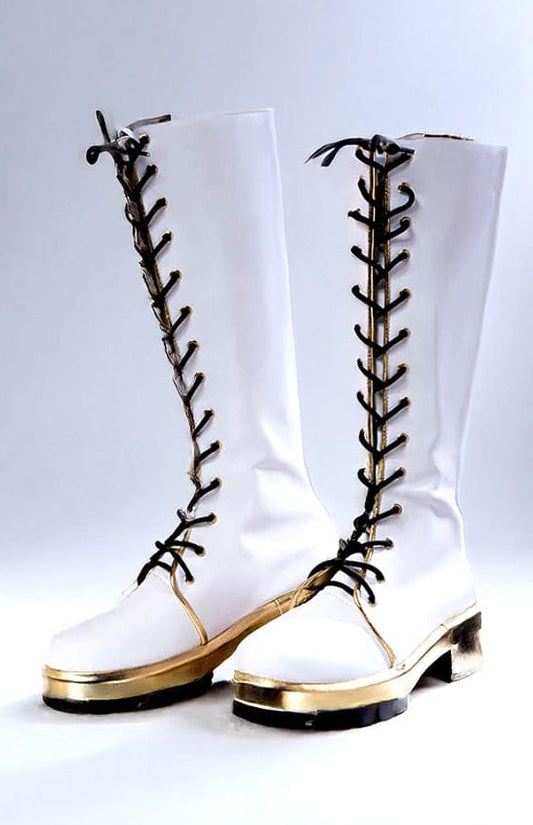 Rumii White Shoes / EU 34 Kpop Demon Hunters White Boots/ Cosplay Huntrix Boots/ Rumi Boots