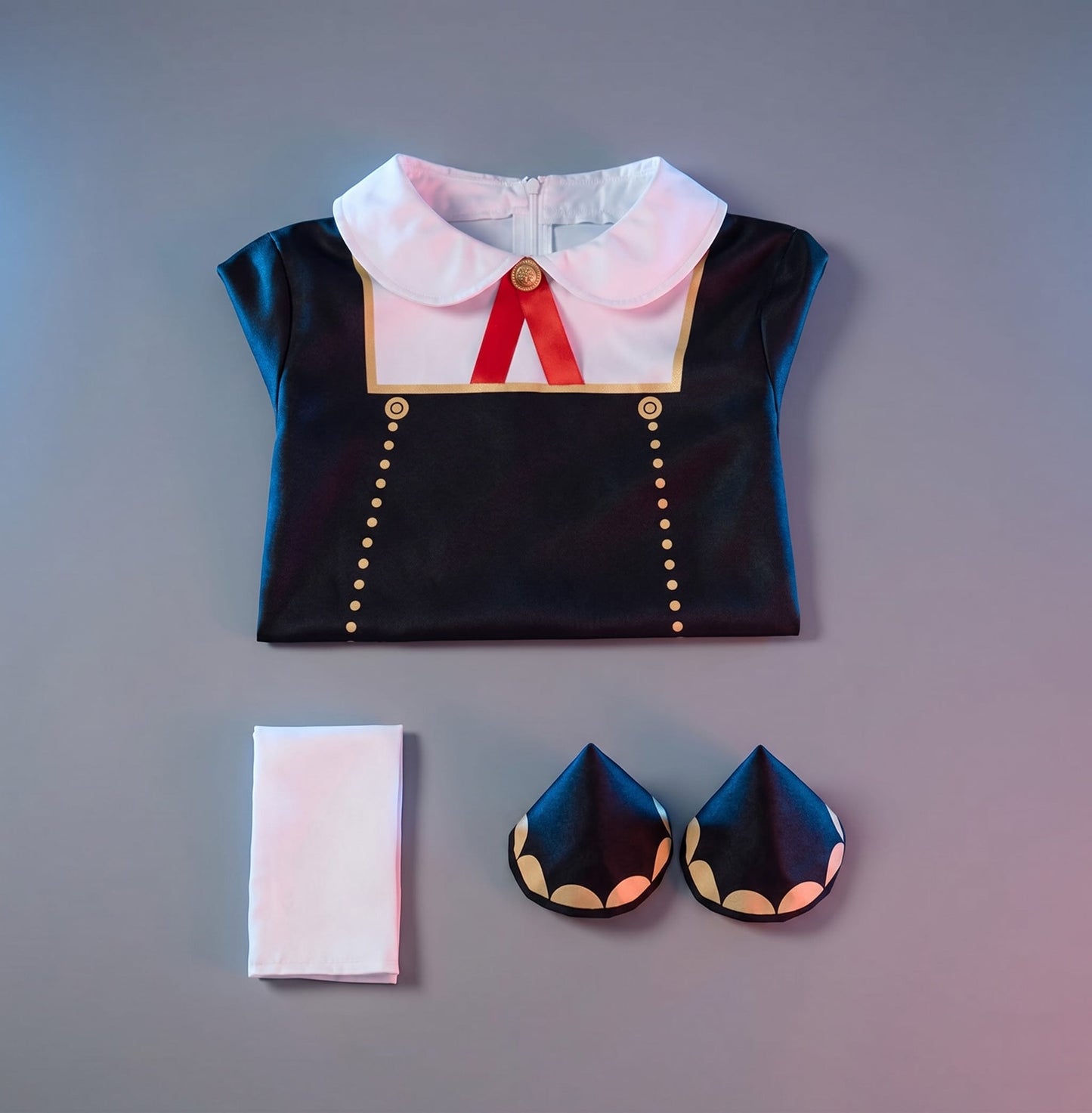 S / Black SPY X FAMILY Anya Forger Cosplay / Costume Black Dress