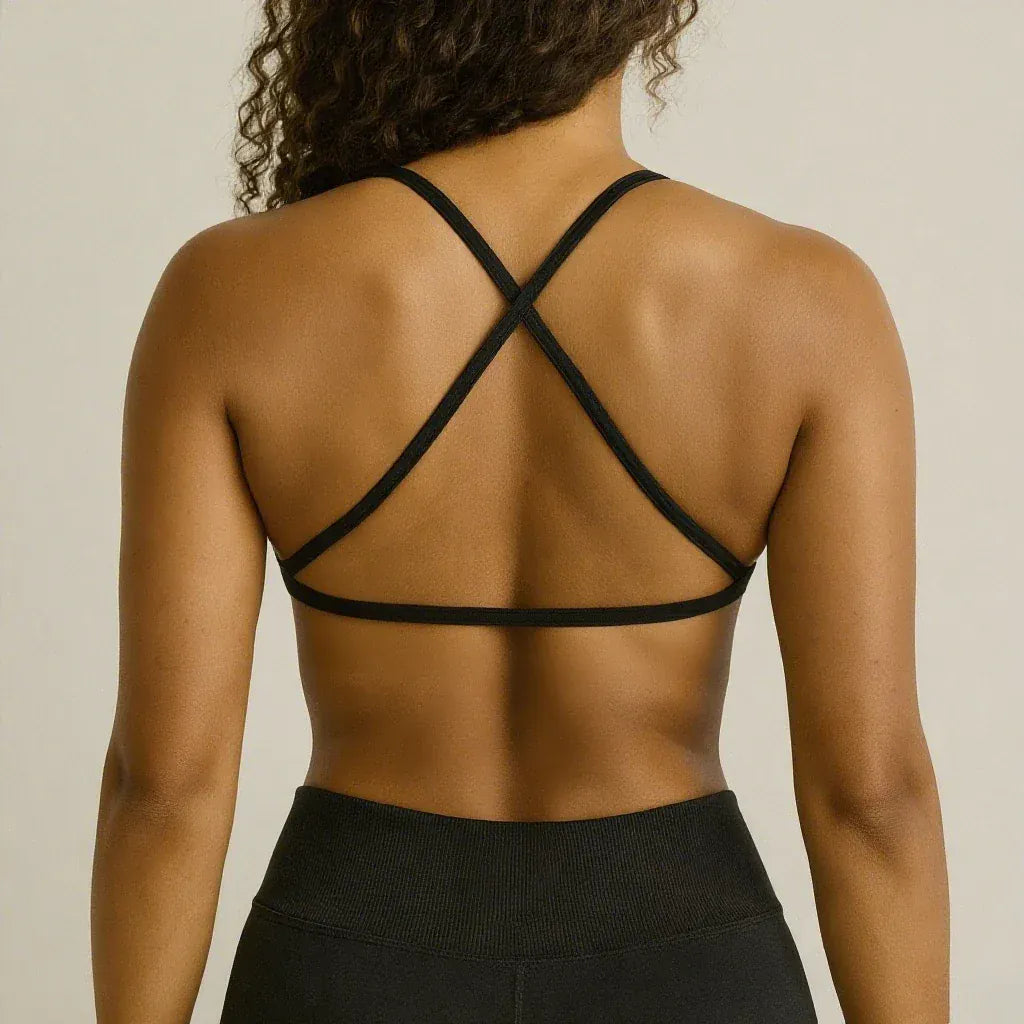 Seamless Dynamic Backless Women Yoga Bras / Padded Gym Bra