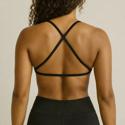 Seamless Dynamic Backless Women Yoga Bras / Padded Gym Bra