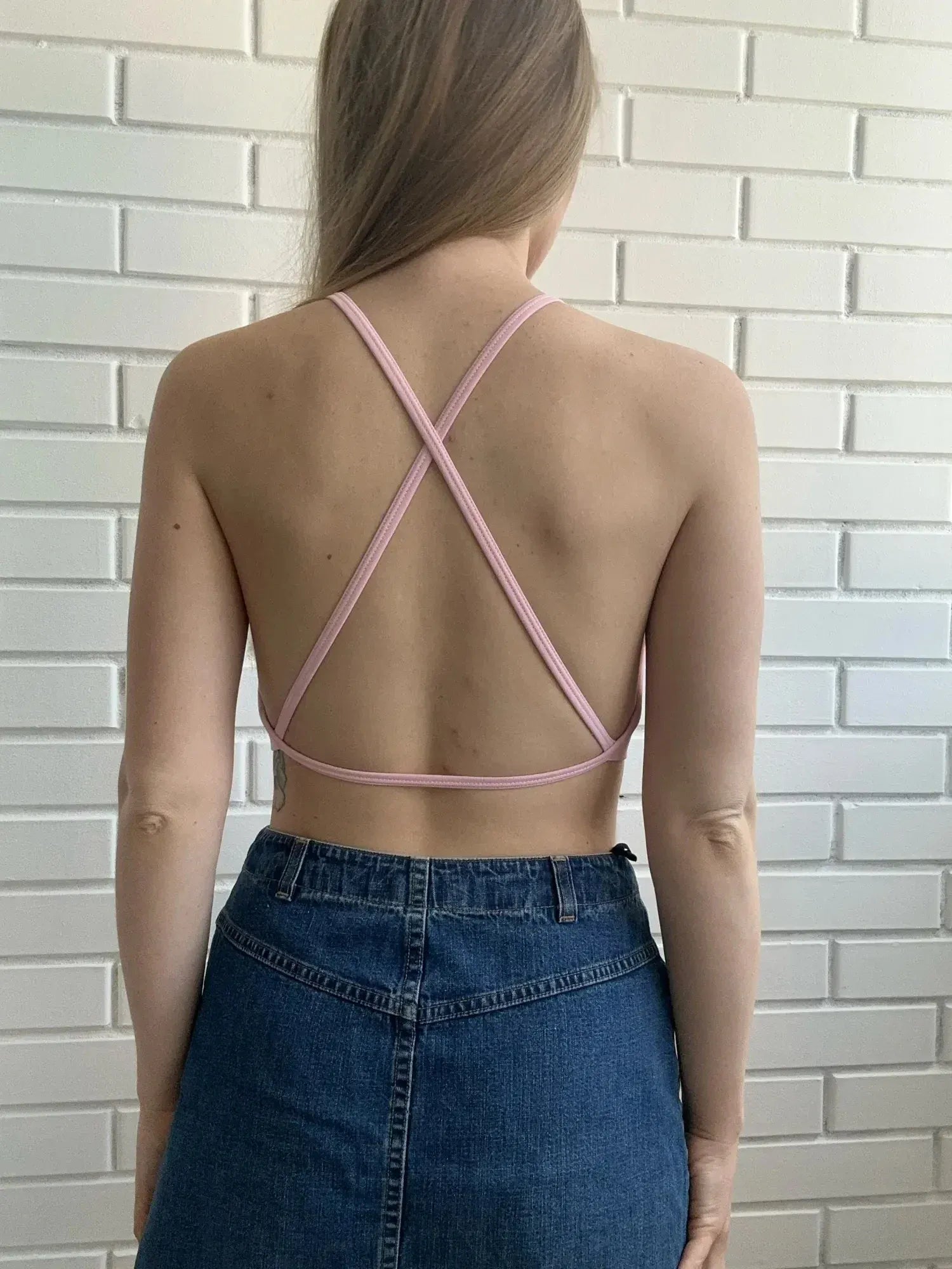 Seamless Dynamic Backless Women Yoga Bras / Padded Gym Bra