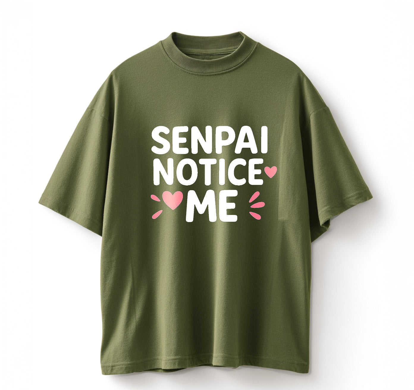 Senpai Notice Me Anime Oversize T-Shirt