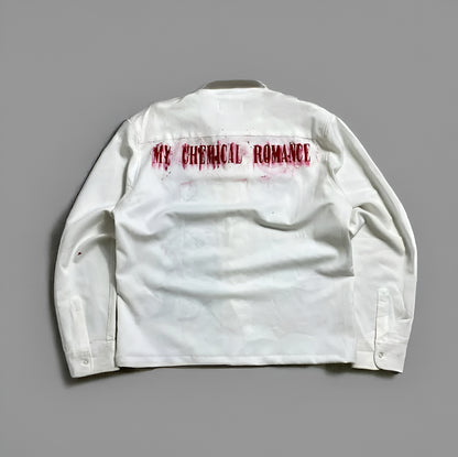 Gothic Punk Romance Couple Dancing Graphic Long Sleeved Shirt