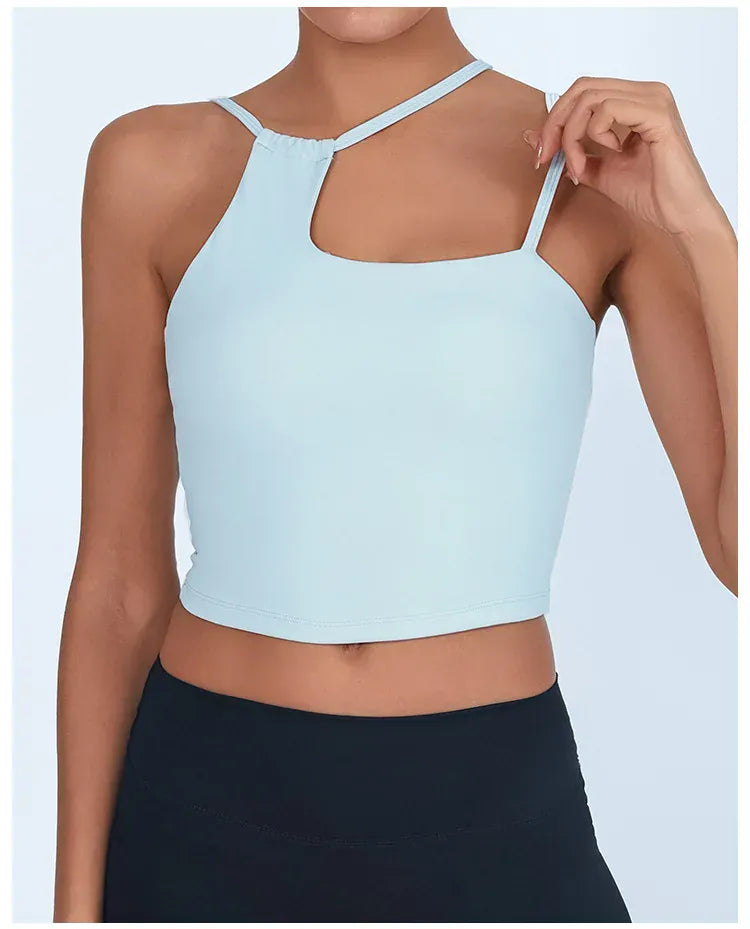 sky blue / L Yoga Fitness Training Top (Victorious NanoLift Bra)