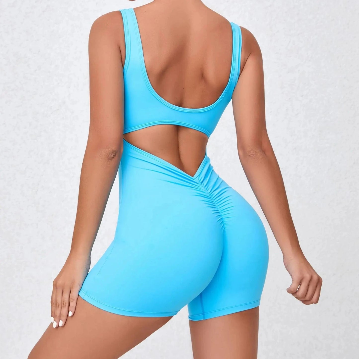 Sky blue / S Victorious V Back One-Piece Suit