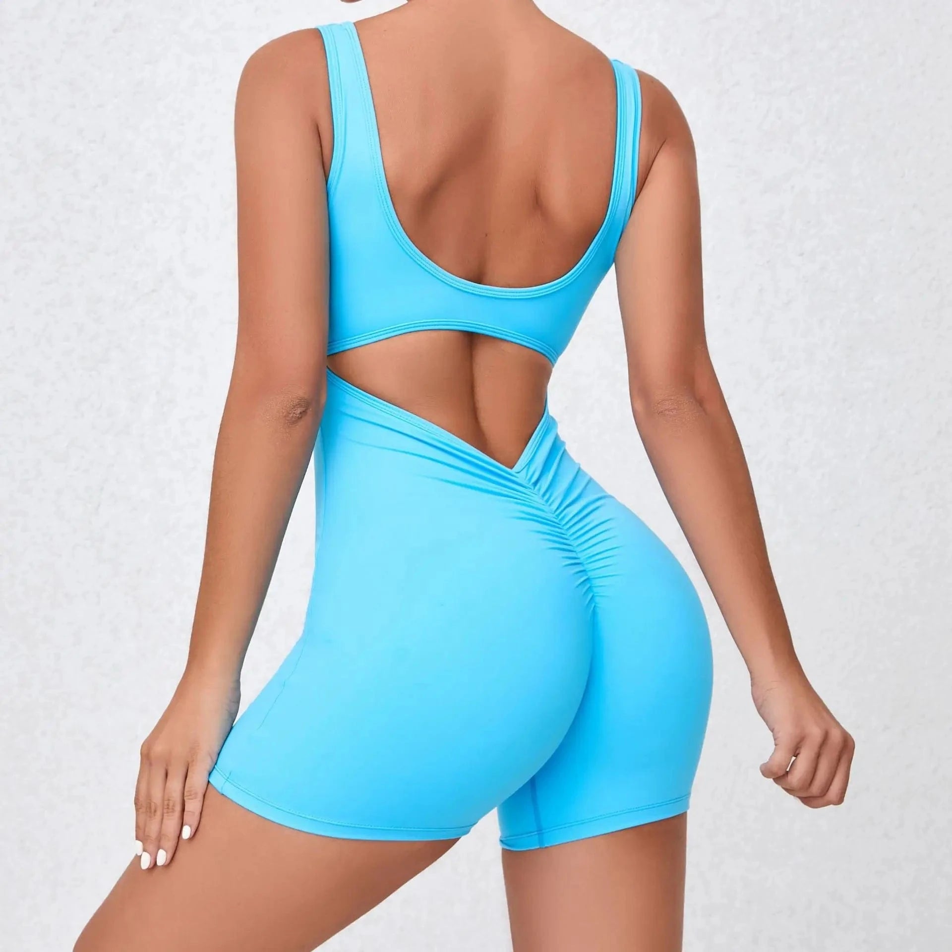 Sky blue / S Victorious V Back One-Piece Suit