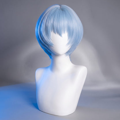 Sky Blue Wig / S Ayanami Rei Black Cosplay