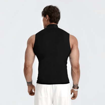 Sleeveless Workout Turtle Neck Tank Top