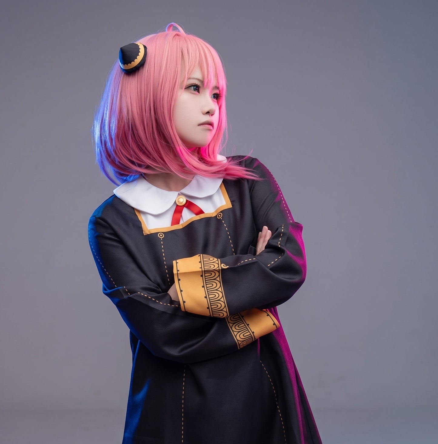 SPY X FAMILY Anya Forger Cosplay / Costume Black Dress