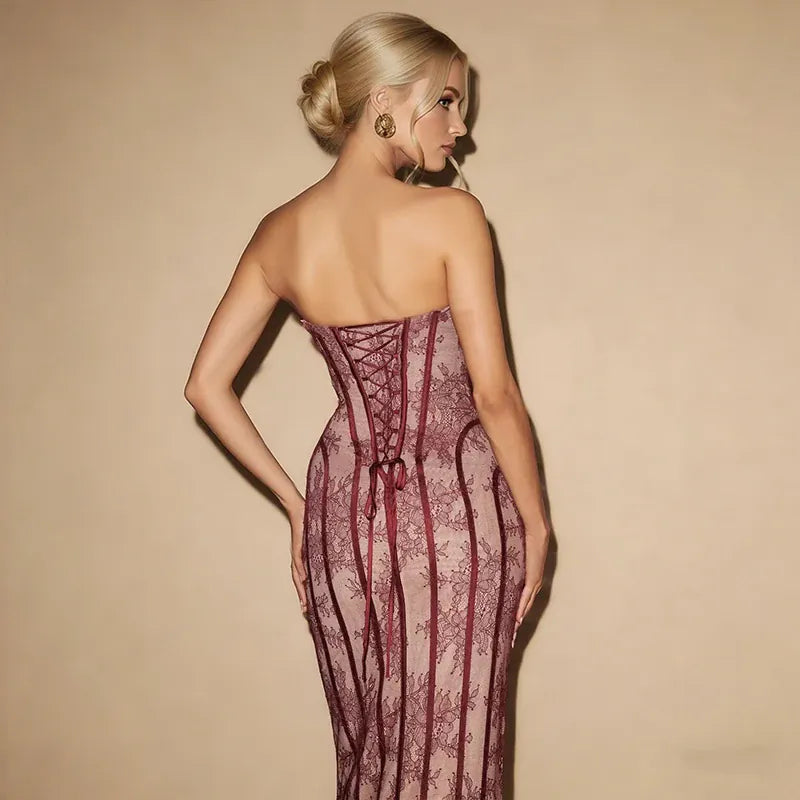 Strapless Mermaid  Corset Dress
