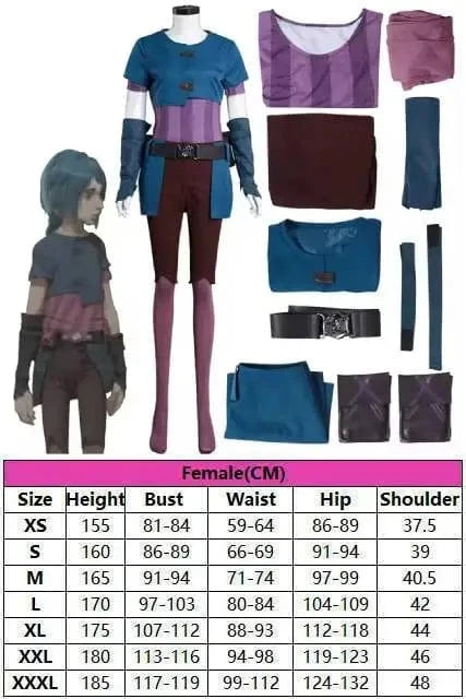 Style A / XS Jinx & Powder seasons 1 & 2 Cosplay Tier 1