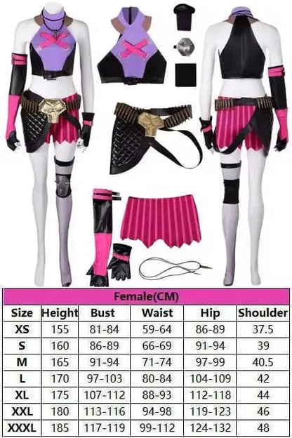 Style C / XS Jinx & Powder seasons 1 & 2 Cosplay Tier 1