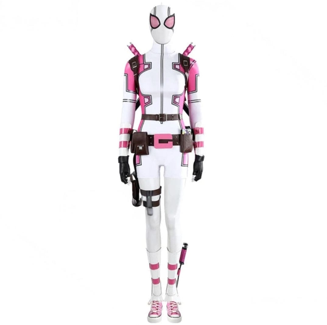 Suit / S Gwen Poole Pool Game Pink Ghost Cosplay