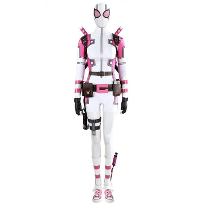 Suit / S Gwen Poole Pool Game Pink Ghost Cosplay