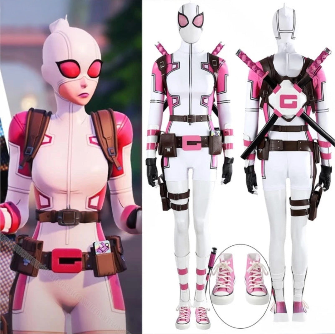 Gwen Poole Pool Game Pink Ghost Cosplay