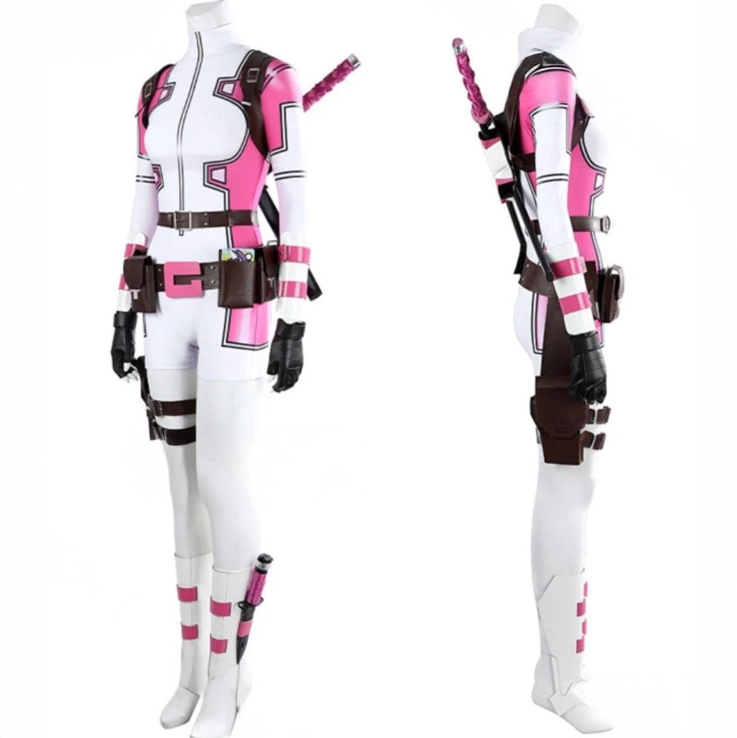 Gwen Poole Pool Game Pink Ghost Cosplay