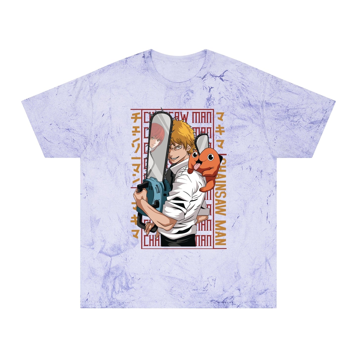 T-Shirt Amethyst / S Unisex Color Blast Tee - Anime Chainsaw Man (Love & Loyalty)