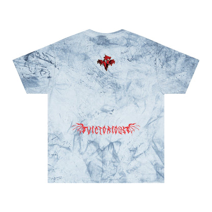 T-Shirt Anime Chainsaw Man (Denji Shark Saw Rampage) T-shirt - Tie Dye Style - Vintage
