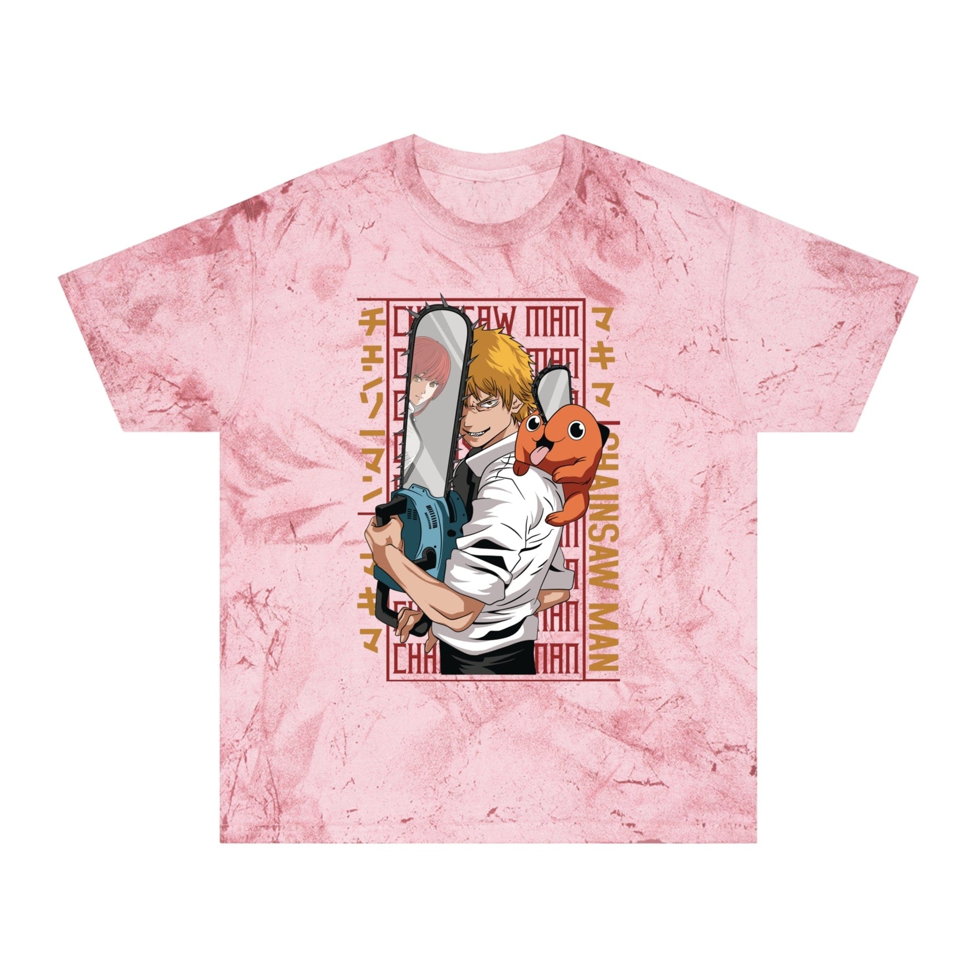 T-Shirt Clay / S Unisex Color Blast Tee - Anime Chainsaw Man (Love & Loyalty)