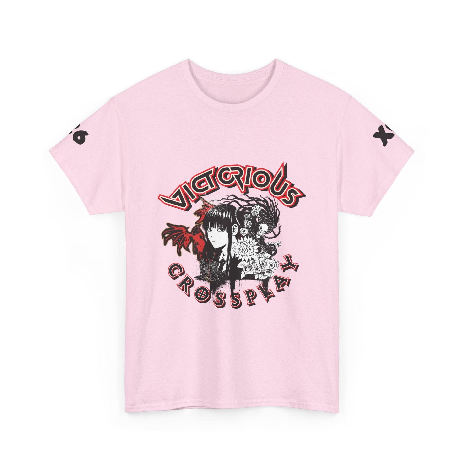 T-Shirt Light Pink / S Victorious Crossplay Tee — Gothic Anime Japan Vampire Graphic T-Shirt