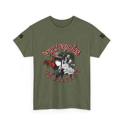 T-Shirt Military Green / S Victorious Crossplay Tee — Gothic Anime Japan Vampire Graphic T-Shirt