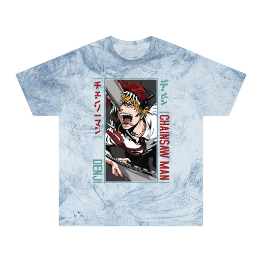 T-Shirt Ocean / S Unisex Anime Color Blast T-Shirt | Chainsaw Man | Denji Awakening