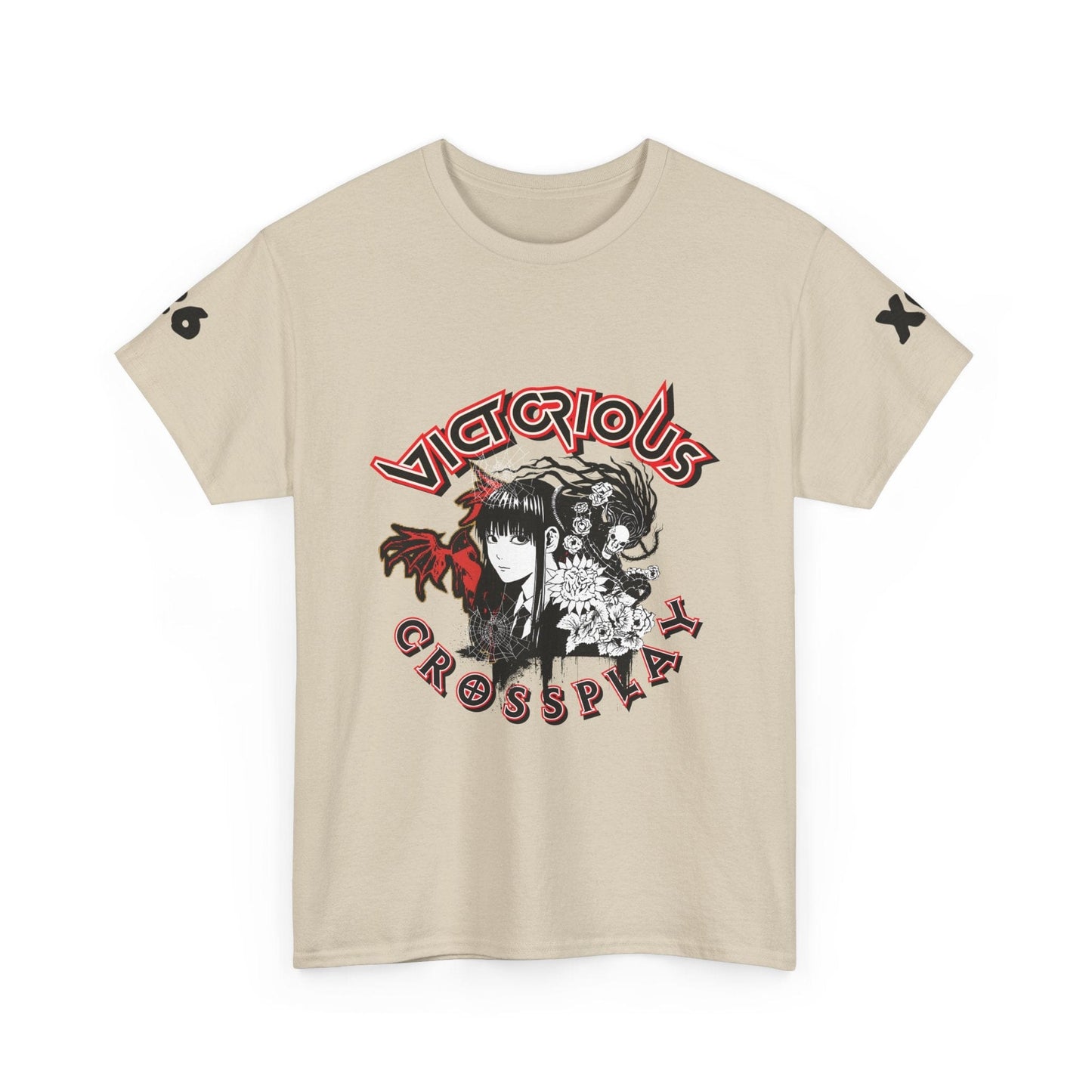T-Shirt Sand / S Victorious Crossplay Tee — Gothic Anime Japan Vampire Graphic T-Shirt