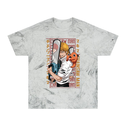 T-Shirt Smoke / S Unisex Color Blast Tee - Anime Chainsaw Man (Love & Loyalty)