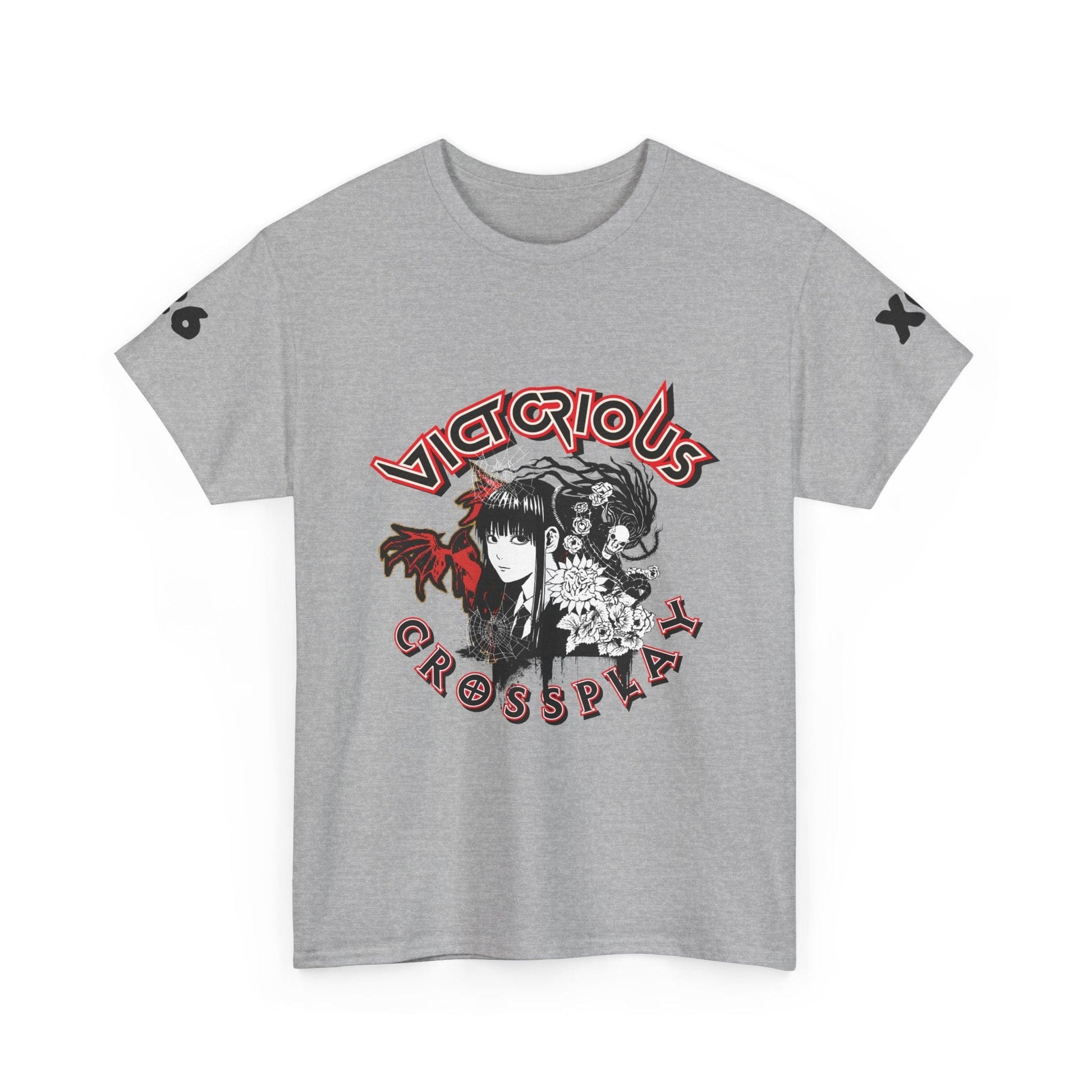 T-Shirt Sport Grey / S Victorious Crossplay Tee — Gothic Anime Japan Vampire Graphic T-Shirt