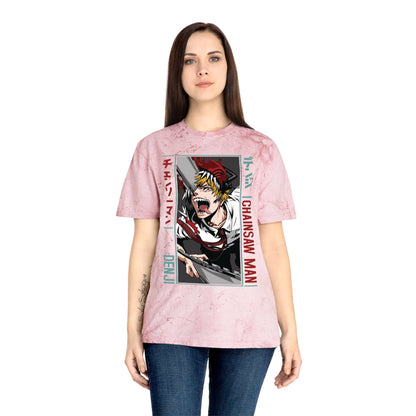 T-Shirt Unisex Anime Color Blast T-Shirt | Chainsaw Man | Denji Awakening