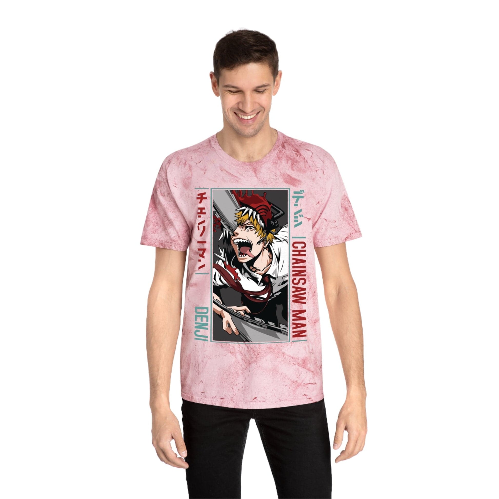 T-Shirt Unisex Anime Color Blast T-Shirt | Chainsaw Man | Denji Awakening