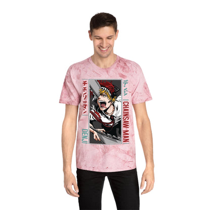 T-Shirt Unisex Anime Color Blast T-Shirt | Chainsaw Man | Denji Awakening