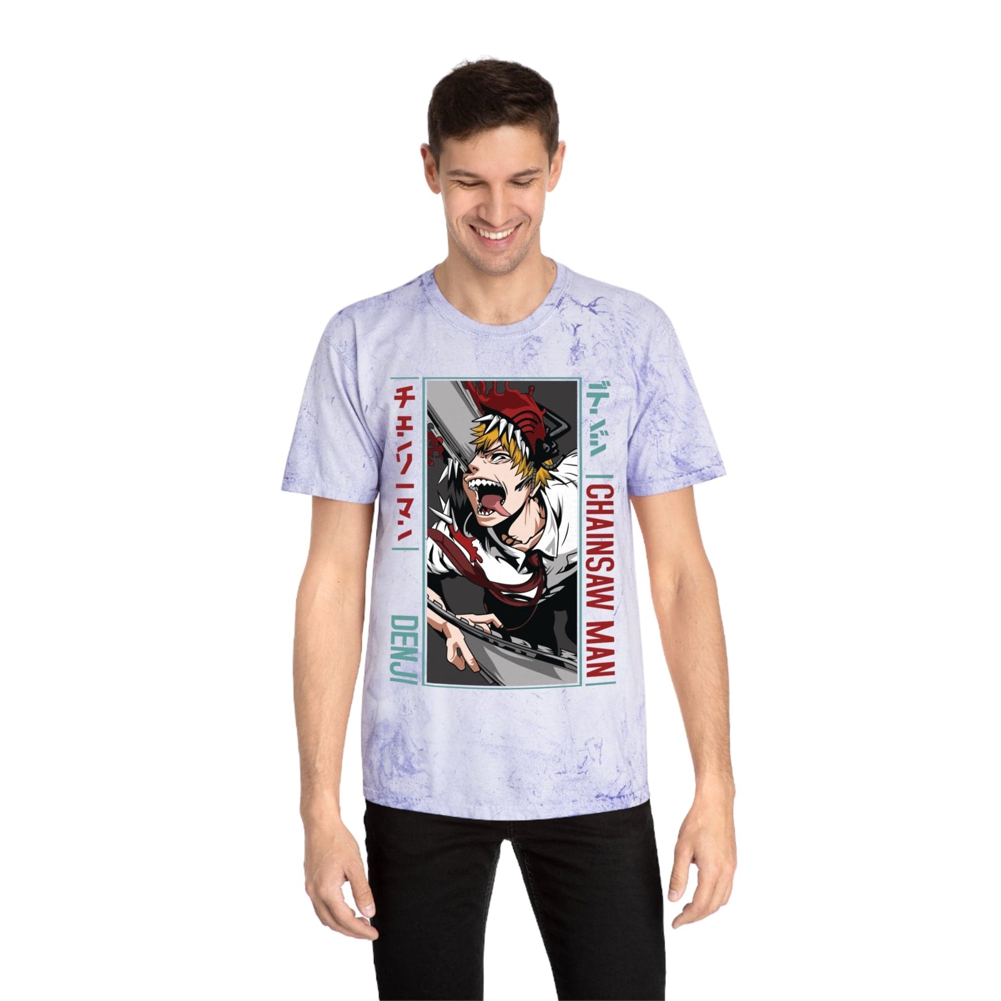 T-Shirt Unisex Anime Color Blast T-Shirt | Chainsaw Man | Denji Awakening
