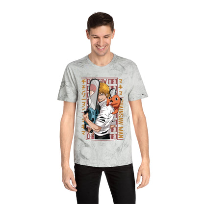 T-Shirt Unisex Color Blast Tee - Anime Chainsaw Man (Love & Loyalty)