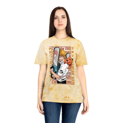 T-Shirt Unisex Color Blast Tee - Anime Chainsaw Man (Love & Loyalty)