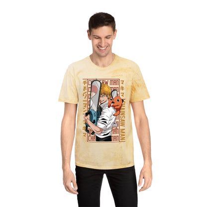 T-Shirt Unisex Color Blast Tee - Anime Chainsaw Man (Love & Loyalty)