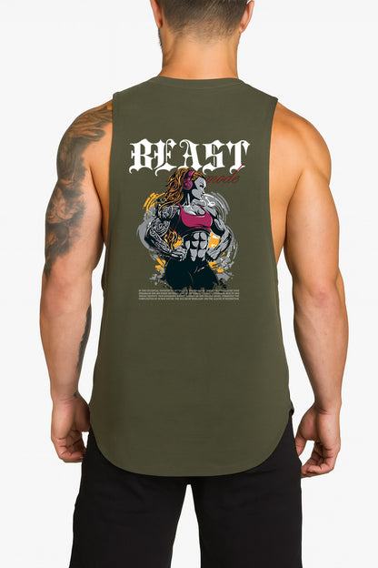 Victorious Beast Mode (Vel’kaaris) High-Neck Gym Tank-Top