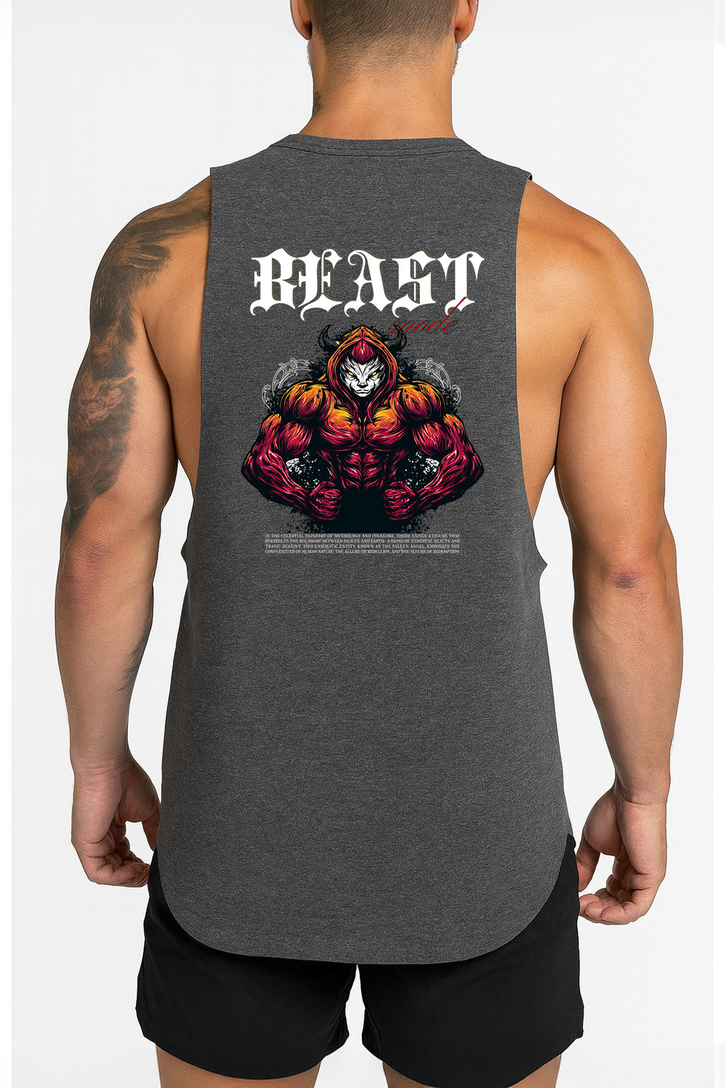 Victorious Beast Mode (Drathune Core) High-Neck Gym Tank-Top