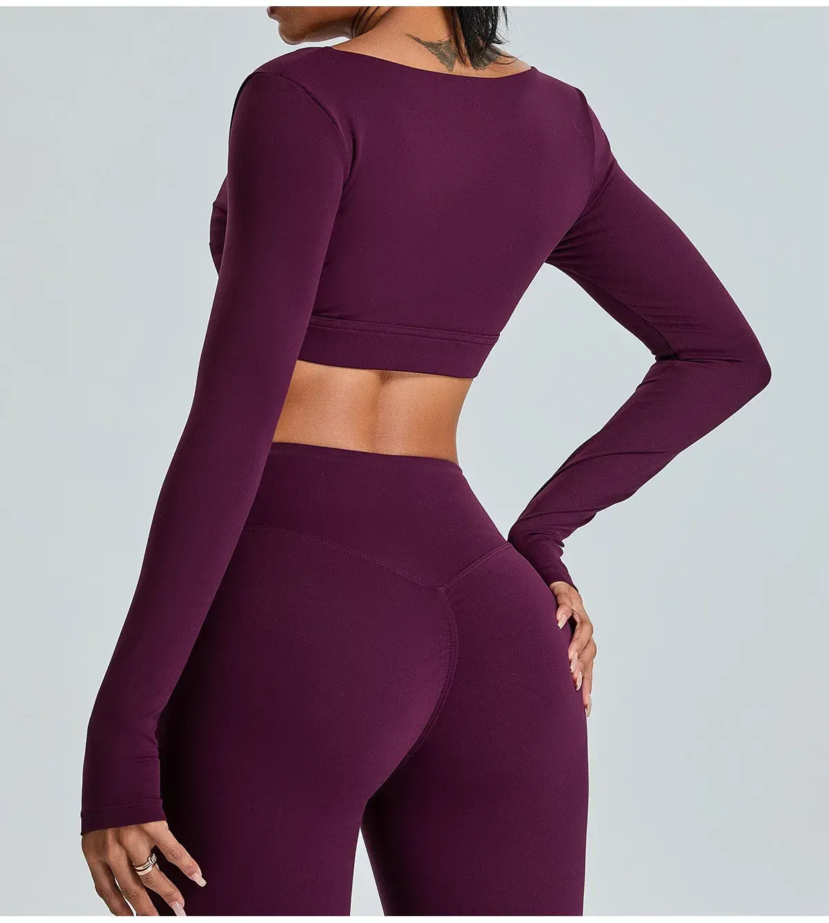 V Neck Long Sleeve Yoga Shirt