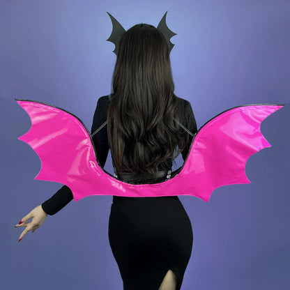 VAMPIRE BAT WINGS COSPLAY COSTUME/ WING PU LEATHER