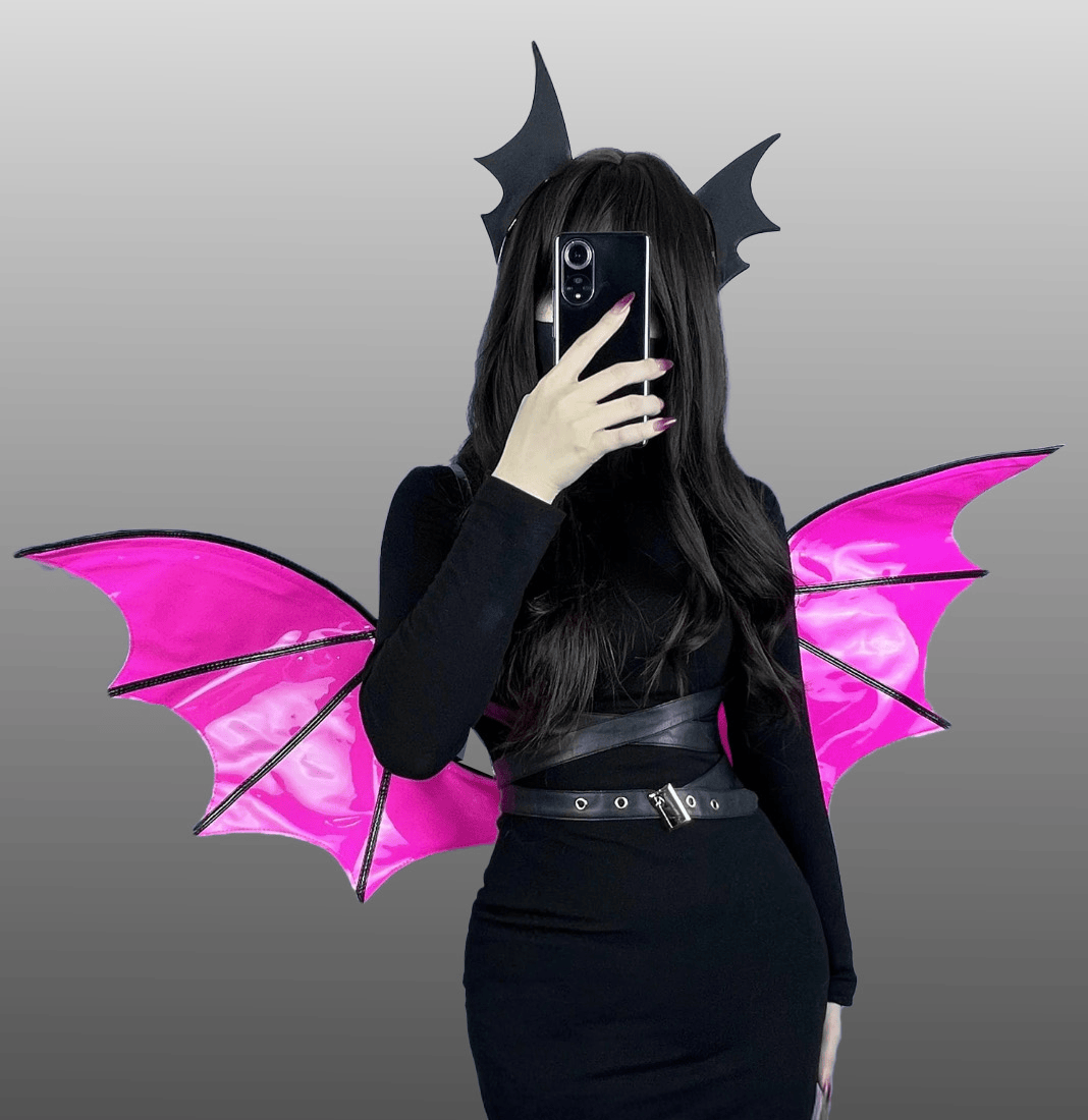 VAMPIRE BAT WINGS COSPLAY COSTUME/ WING PU LEATHER
