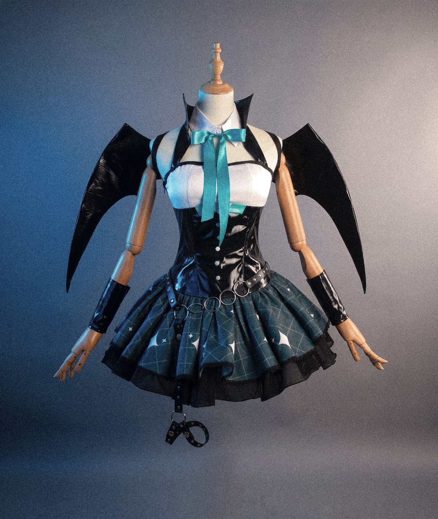 Vampire Miku Cosplay Costume/ Anime Vampire Hatsune Miku Cosplay Uniform