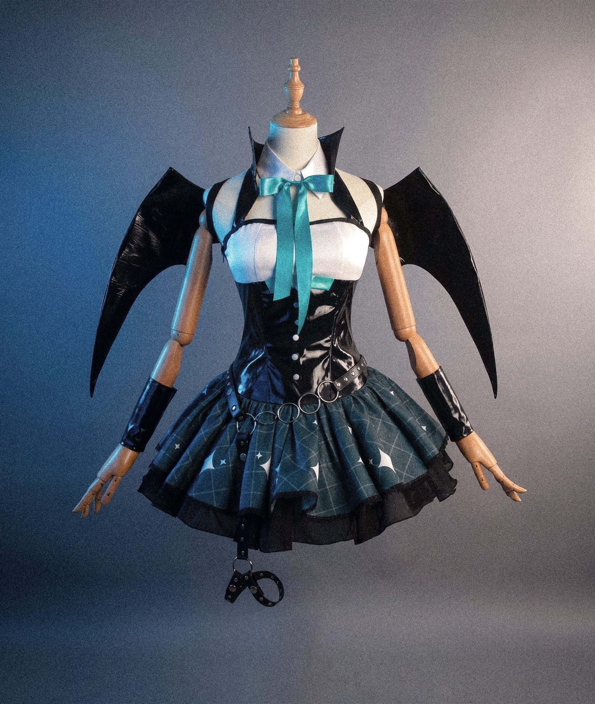 Vampire Miku Cosplay Costume/ Anime Vampire Hatsune Miku Cosplay Uniform