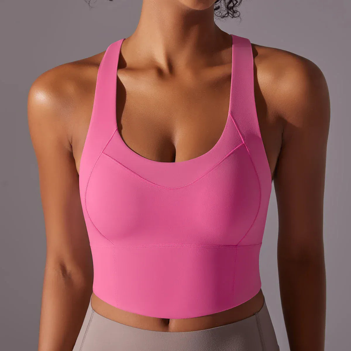 Velvet Pink / L Victorious Thunderwave Gym Sports Top XXIIV