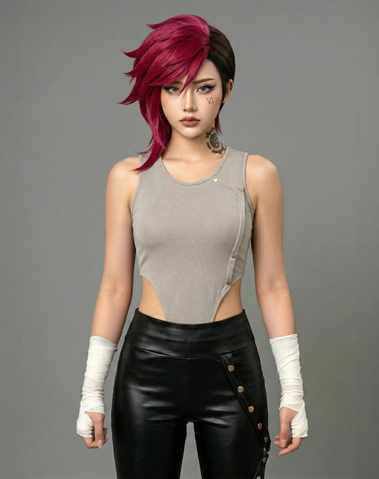 Vest Only / S Vi Arcane Cosplay Leotard (Top Only)